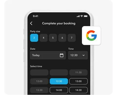 Booking with Google Maps